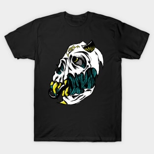 80s Demon Skull Tattoo T-Shirt